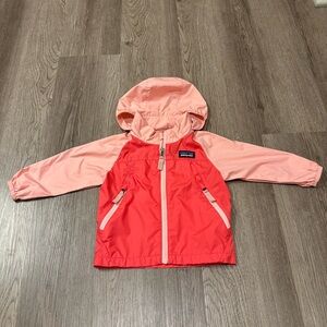Patagonia Kids Raincoat - Coral and Pink